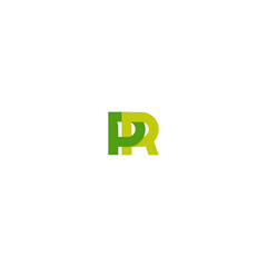 Initials Letter PR Logo
