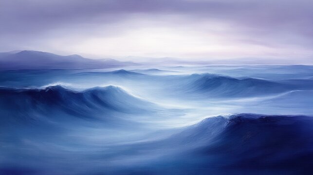 A tranquil backdrop, painted with soft, liquid hues of lavender and cerulean blue, inviting viewers to drift away on the gentle waves of imagination.