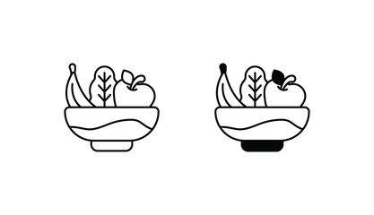 Healthy Food icon design with white background stock illustration