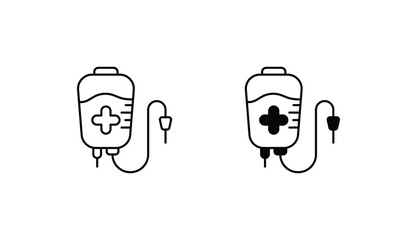 Infusion icon design with white background stock illustration