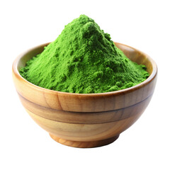 A healthy vegetarian meal features a bowl of green curry soup, a bowl of green rice, and a bowl of fresh green curry paste with organic herbs