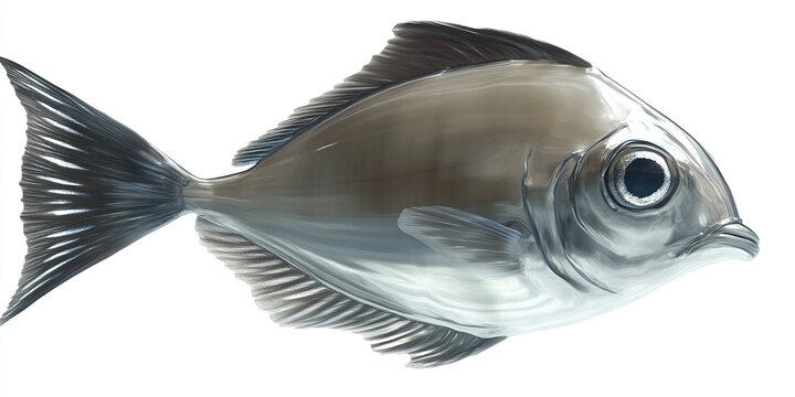 shimmering moonfish swimming gracefully with its reflective scales