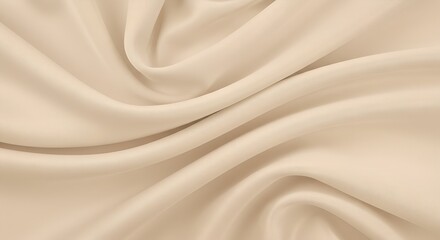 Obraz premium Smooth, Elegant Beige Fabric Drape