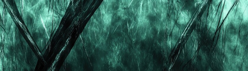 Teal Forest Abstract Background