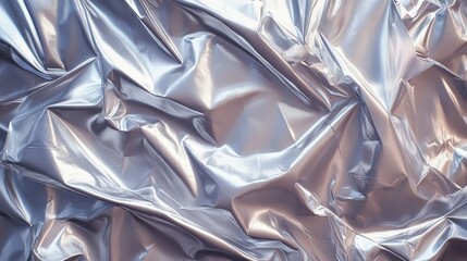 A realistic depiction of stretched polyethylene, the smooth, glossy surface of plastic wrap, with subtle wrinkles and imperfections that mimic the texture found in real-world applications.