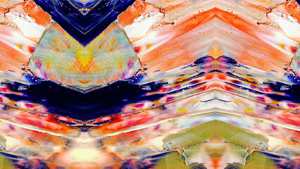 Fototapeta premium Abstract art background . Hand painting artwork on canvas .