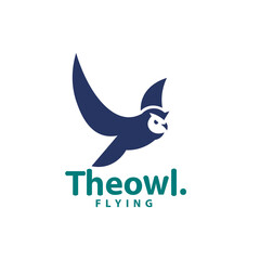 Simple and modern owl logo for company, business, team, vector design illustration