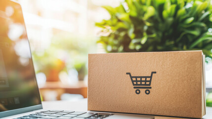 Enhancing Customer Experience in Retail and E-Commerce, Online shopping concept with laptop and package