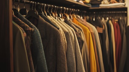 Obraz premium Keep your wardrobe neat and intentional.