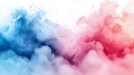 Fototapeta premium An abstract splash of blue and pink colors swirling together, creating a vibrant and dynamic background. Perfect for creative projects.
