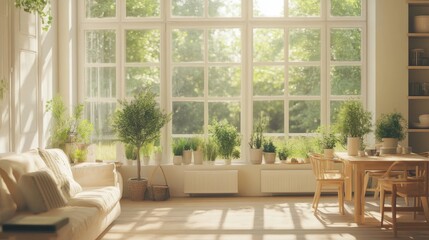 Fototapeta premium Light and airy spaces feel more inviting.