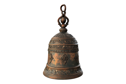 Triangle bell Isolated on transparent background