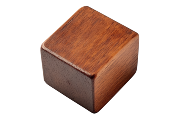 Wooden stamp Isolated on transparent background