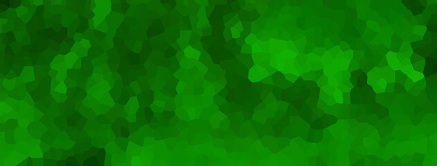 Abstract green background from particles textures for graphic design, web, banner, posters. Foliage fantasy mosaic background. Template Green design saturation for Banner, poster.