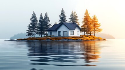 Fototapeta premium Simple building logo minimalist real estate high resolution hd image