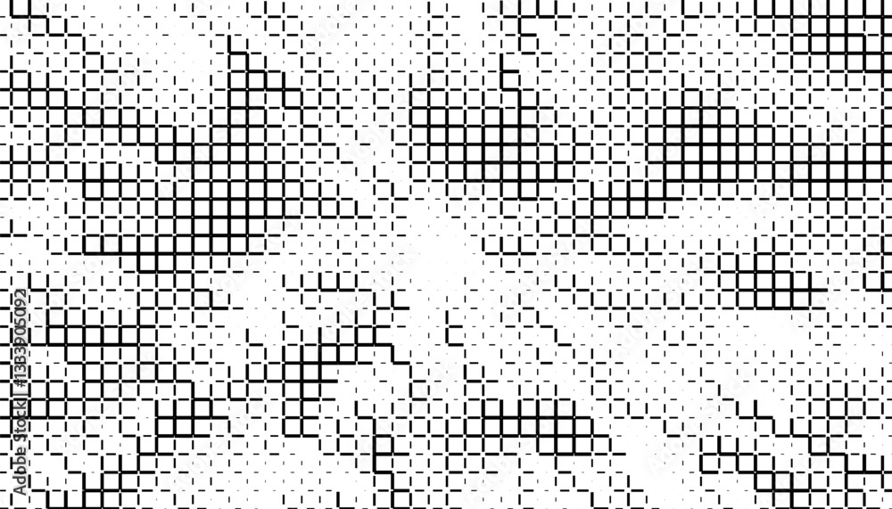 Poster black and white abstract halftone pattern with sharp arrows shape for sporty background and jersey d