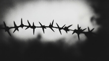 Grunge texture of blurred barbed horn in monochrome for creative design