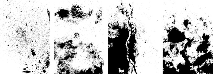 Grunge Texture Set. Distressed, Vintage, and Rough Surface Backgrounds