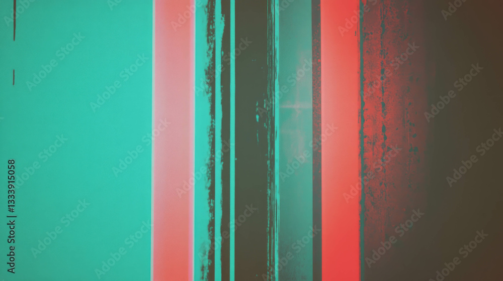 Aufkleber abstract color banding and lines with dirty texture for creative design