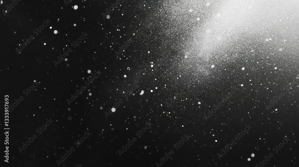 Poster abstract texture of ventilation dust particles on dark background for design use