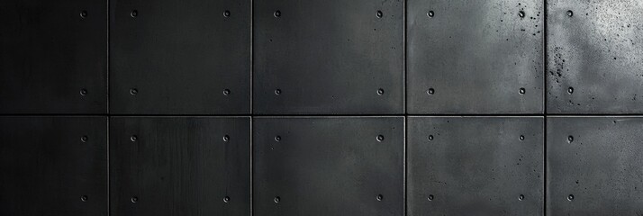 Fototapeta premium Dark Concrete Wall Texture: Industrial Design Background