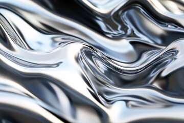 Abstract liquid metal flowing
