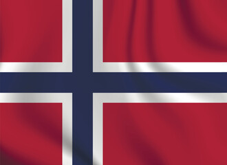 Fototapeta premium Flag of Norway. Norwegian national symbol in official colors. Template icon. Abstract vector background.