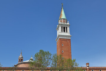 Back view of San Giorgio Maggiore, a 16th-century Benedictine church on the island of the same name