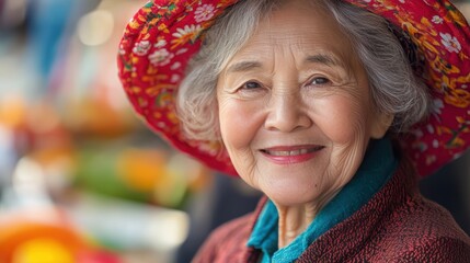 A vibrant smile, etched onto the kind face of a senior woman, radiated warmth and wisdom. Her eyes held the twinkle of countless cherished memories and the gentle glow of a life well lived.