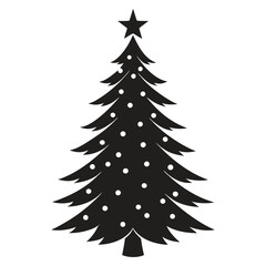 Obraz premium Christmas tree Silhouette, Christmas tree Vector, Christmas tree Vector