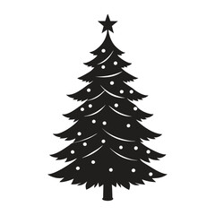 Christmas tree Silhouette, Christmas tree Vector, Christmas tree Vector