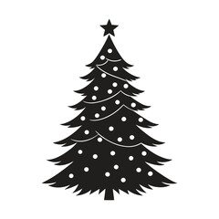 Christmas tree Silhouette, Christmas tree Vector, Christmas tree Vector
