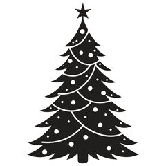 Christmas tree Silhouette, Christmas tree Vector, Christmas tree Vector