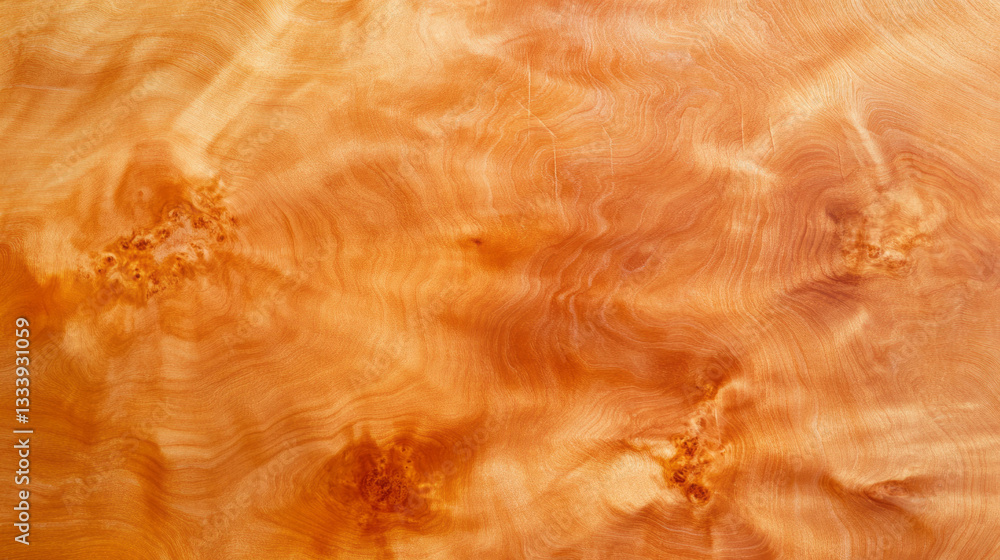 Poster amboyna burl wood texture with chaotic figure patterns for design use