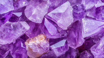 Fototapeta premium Vibrant amethyst texture with crystalline patterns for design and inspiration