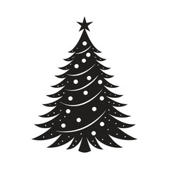 Christmas tree Silhouette, Christmas tree Vector, Christmas tree Vector