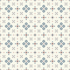 Seamless floral pattern with earth tone color. Design for textile, fabric, clothing, wallpaper, wrapping, cushion, tile, art ornament and decoration.