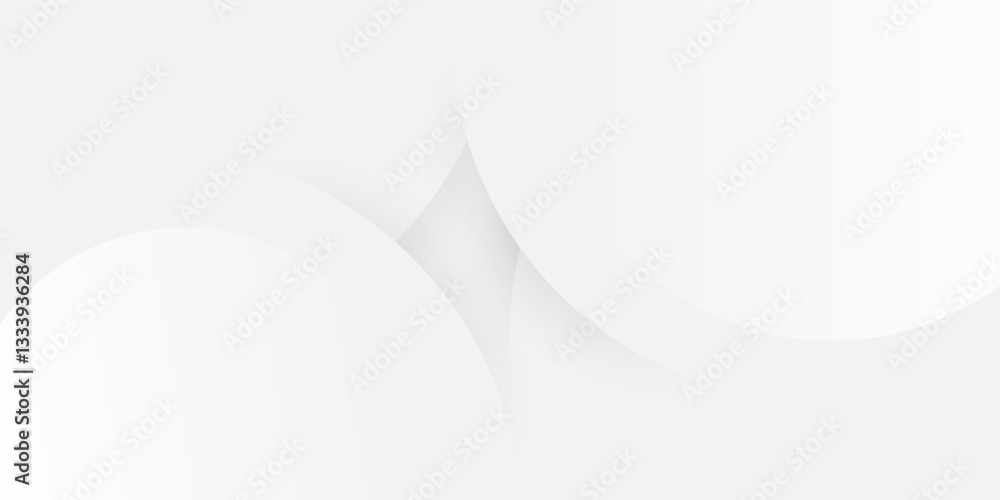 Poster abstract minimalist geometric white and gray background, circles pattern - multi purpose vector illu