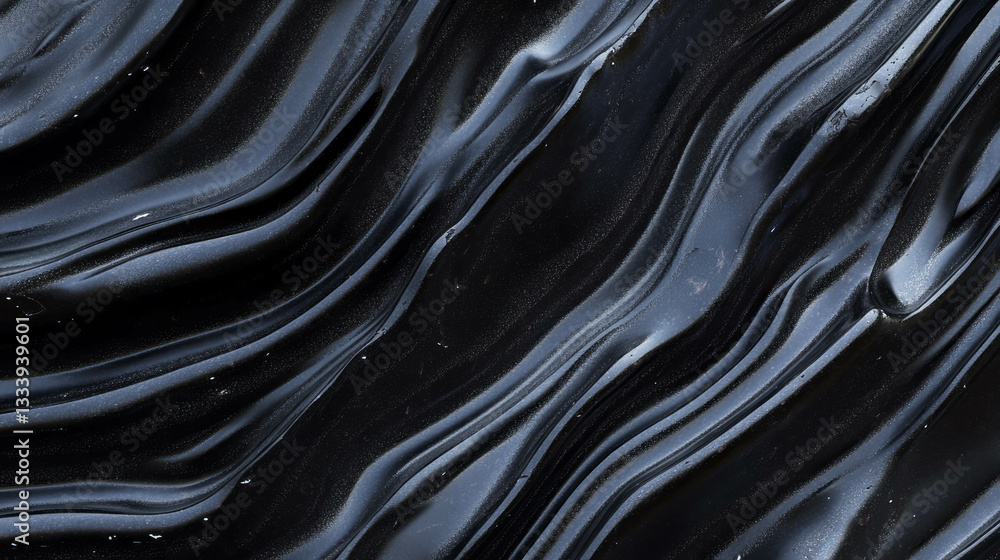 Poster abstract obsidian texture with flowing lines and chaotic patterns for background design