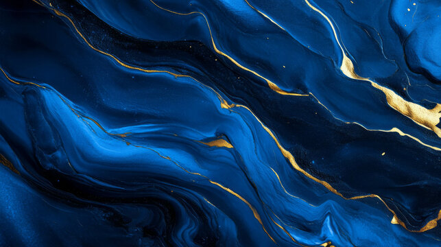 Abstract chaos with osmium texture and blue hues for modern design