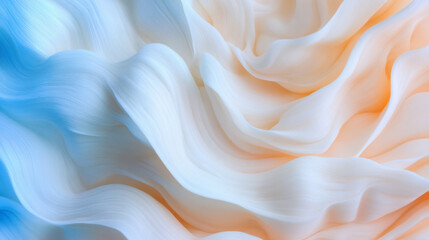 Fototapeta premium Abstract texture of ivory and blue tinge creating chaotic flowing patterns