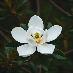 white magnolia flower