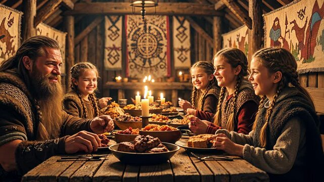 Experience a Viking Feast in a traditional Longhouse, celebrating craftsmanship