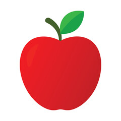 Red apple illustration. Apple Clip art