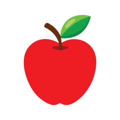 Red apple illustration. Apple Clip art