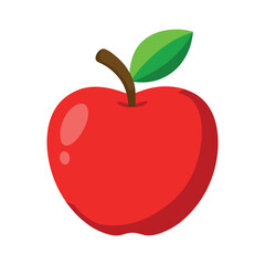 Red apple illustration. Apple Clip art
