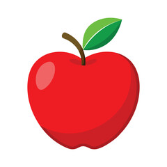 Red apple illustration. Apple Clip art