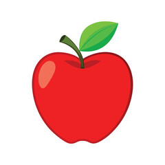 Red apple illustration. Apple Clip art