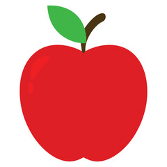 Red apple illustration. Apple Clip art