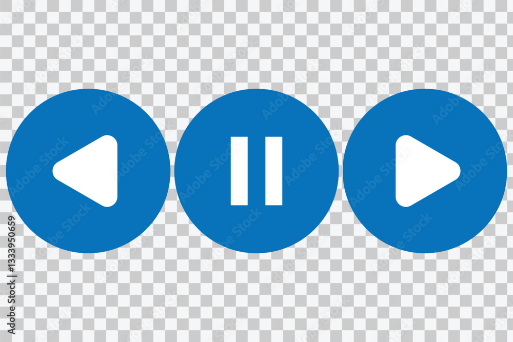 Poster play icon set. audio or video play button vector symbol. play button icon. video player icon silhoue